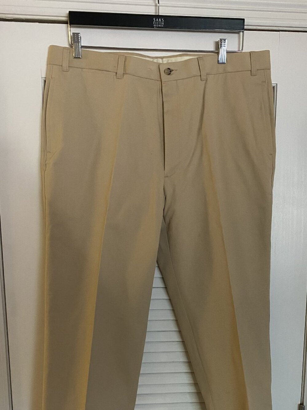 Bullock & Jones SF Men's Size 40 flatfront khaki unhemmed length New with Tags